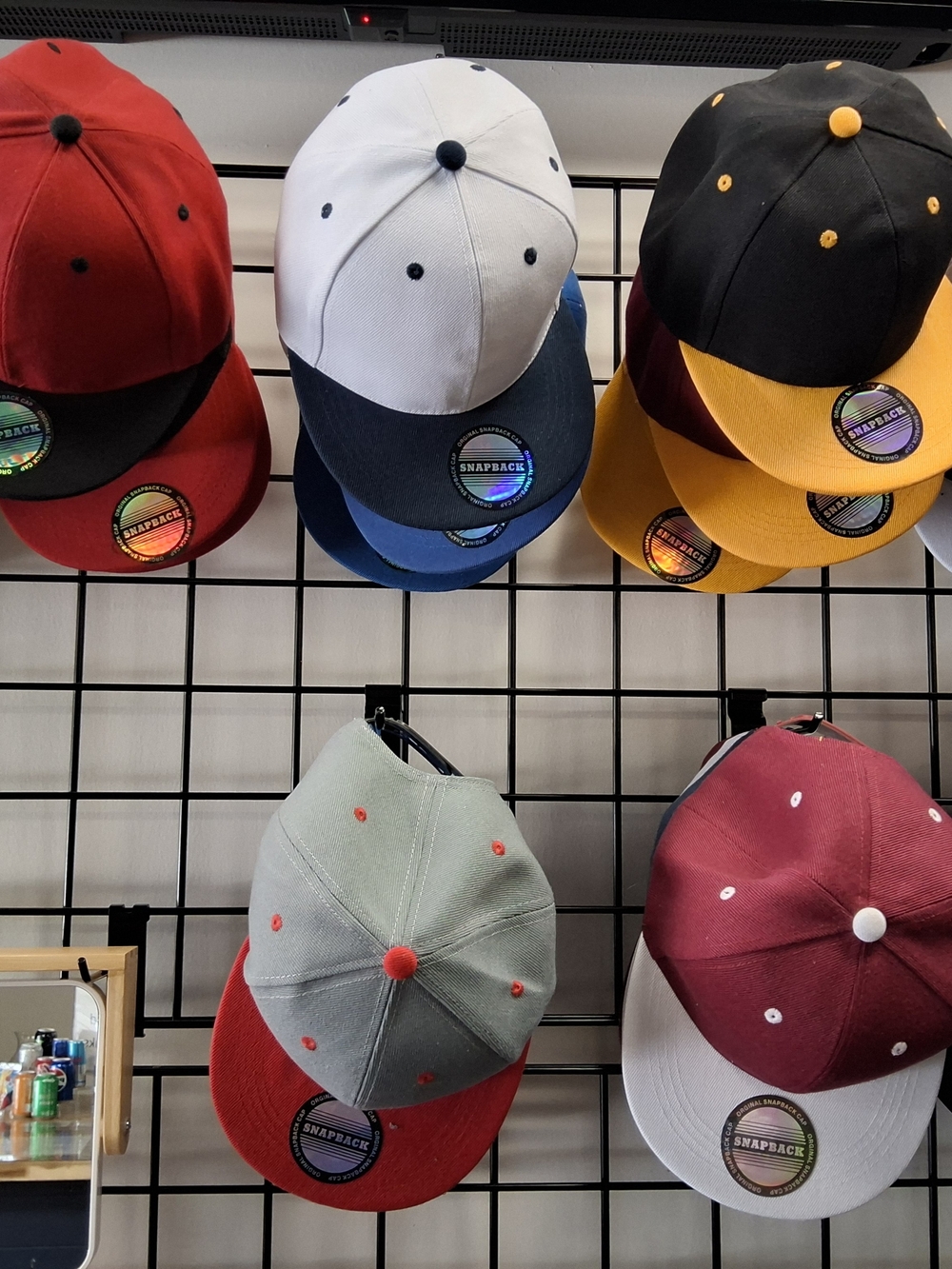 Snapback Two-Tone Baseball Cap - White & Navy